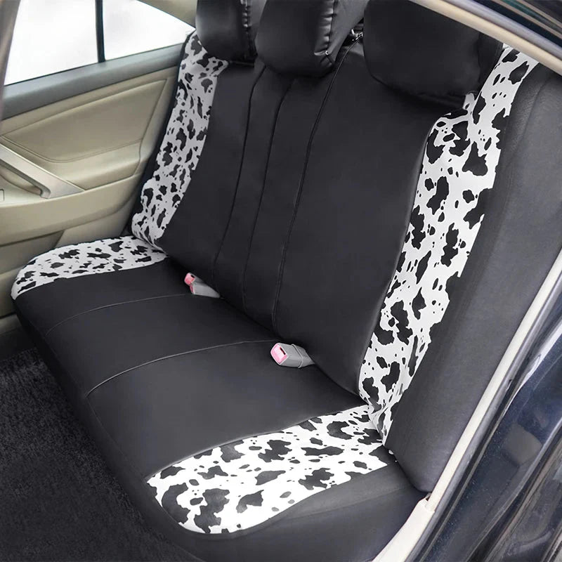 AUTO PLUS Universal Printing Faux Leather Car Seat Covers Fit For Most Car SUV Truck Van Car Accessories Interior