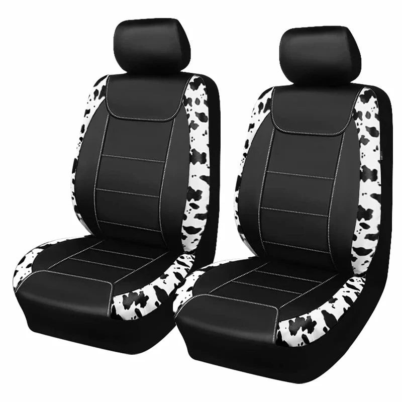 AUTO PLUS Universal Printing Faux Leather Car Seat Covers Fit For Most Car SUV Truck Van Car Accessories Interior